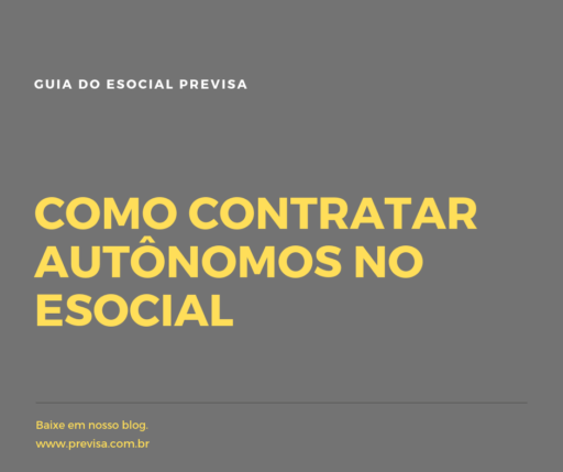 como contratar autonomos no esocial