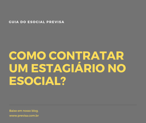 como contratar um estagiario no esocial 2