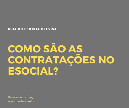 como sao as contratacoes no esocial