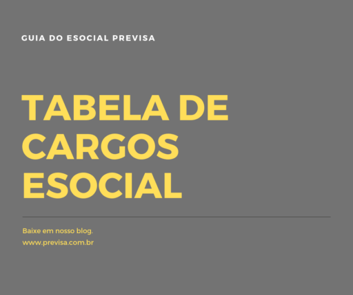 tabela de cargos esocial 1