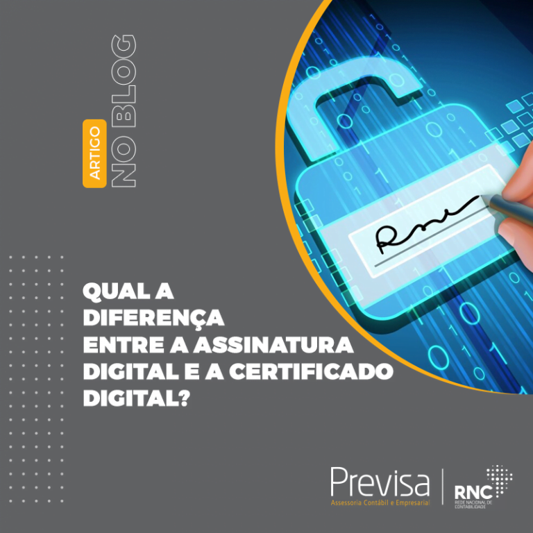 diferença entre assinatura eletrônica e certificado digital