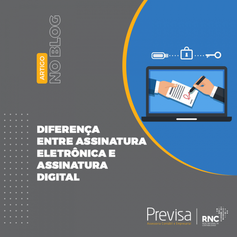 Diferença entre assinatura digital e assinatura eletrônica