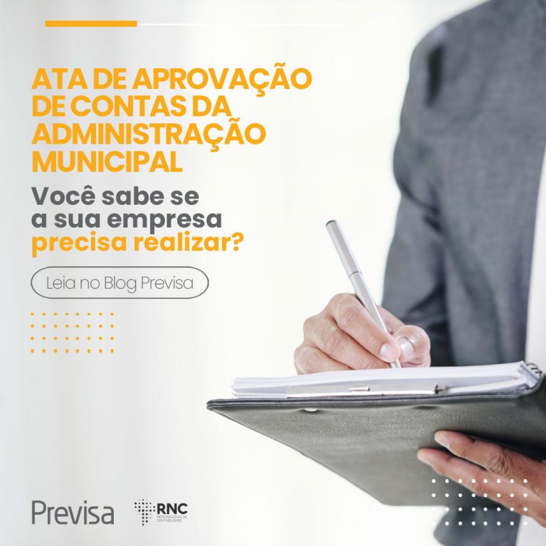 Ata de aprovação de contas